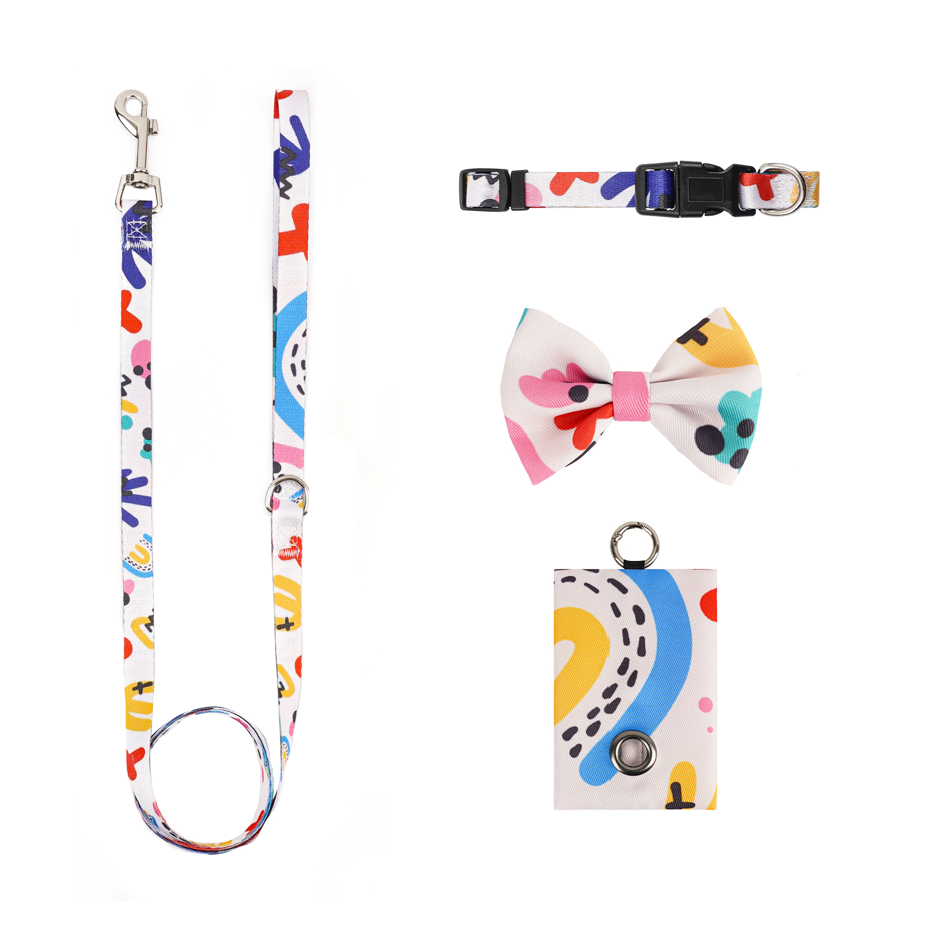 pet leash collar set