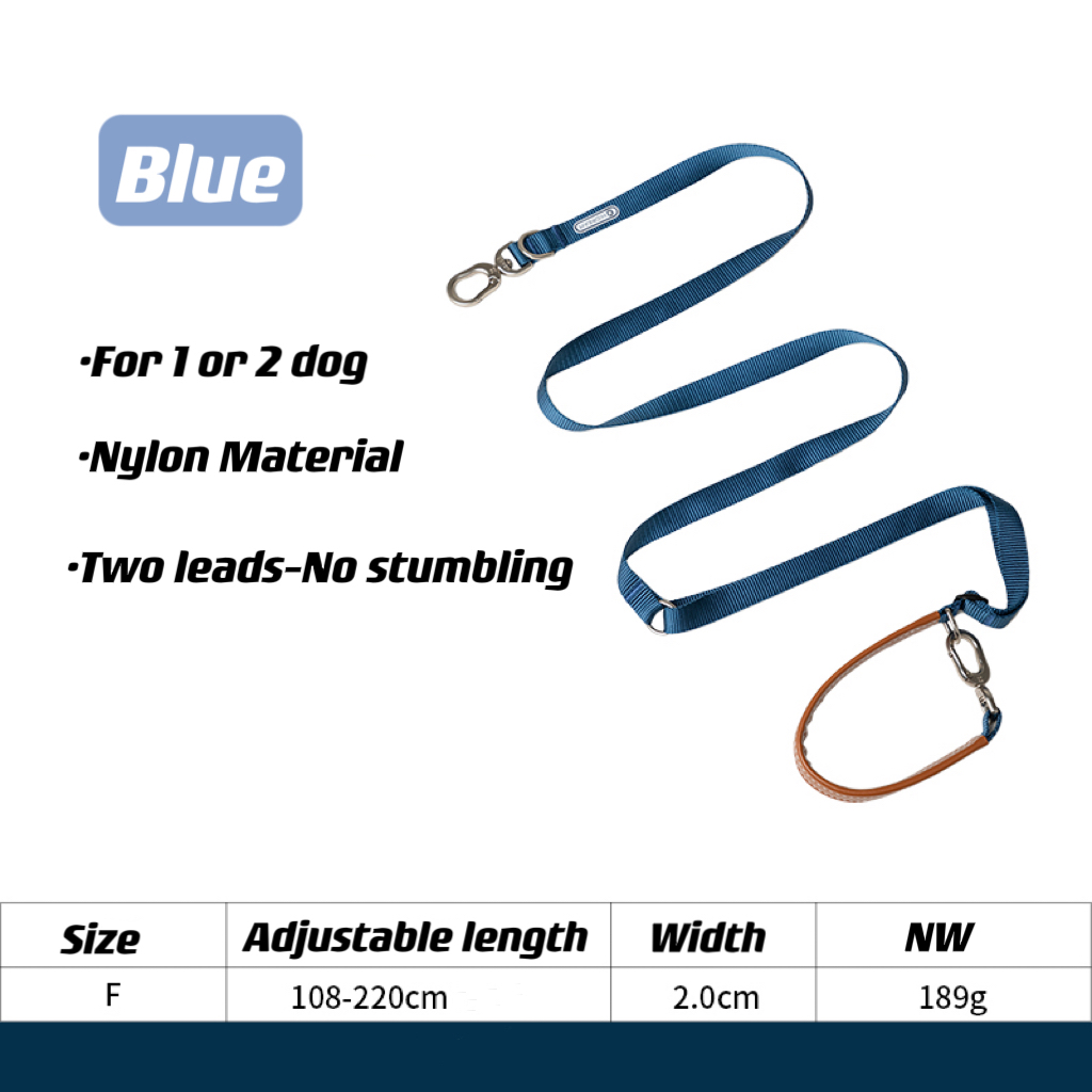 blue pet leash specification